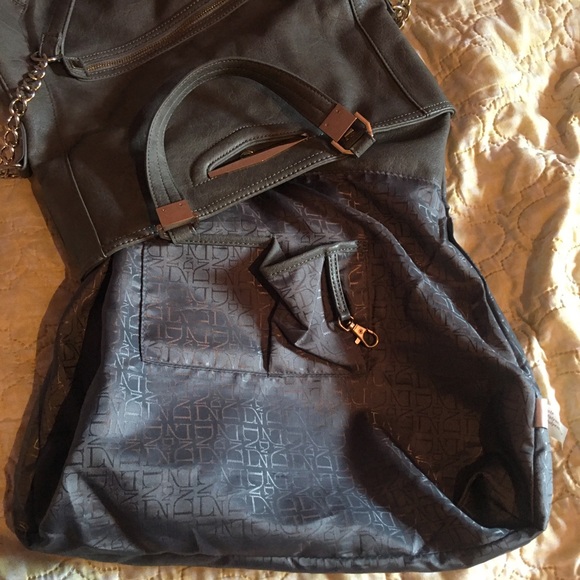 Convertible Stone-Grey Hobo/Satchel - Picture 6 of 6